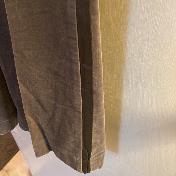 Release and let go Velvet look & feel gray tuxedo pants - Picture 2 of 2